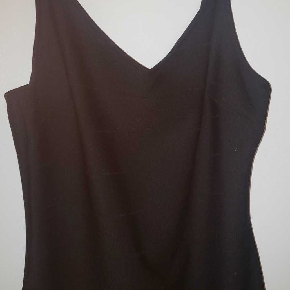 Black Ribbed Bodycon Dress - Picture 2 of 7